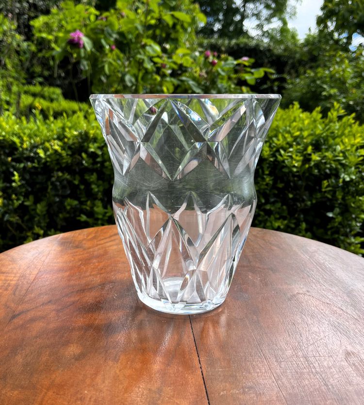 Vaso in cristallo Baccarat 18 cm.