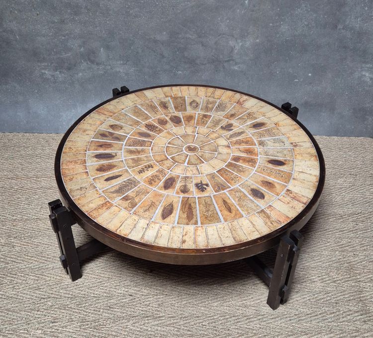 Table Basse Circulaire Roger Capron