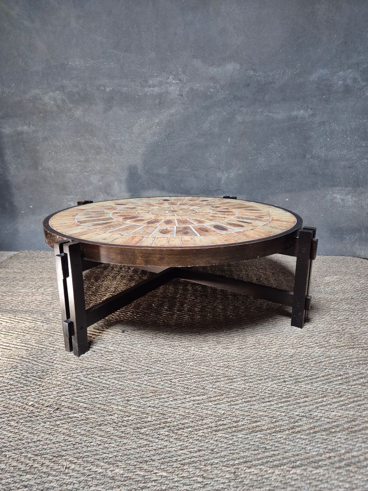 Table Basse Circulaire Roger Capron