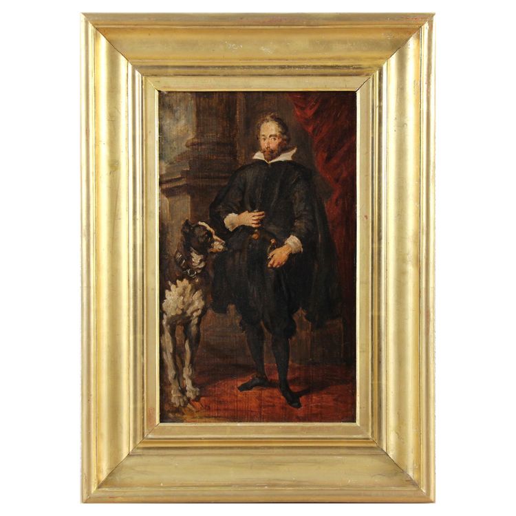 Ritratto, dipinto ad olio da Anthony Van Dyck XIX