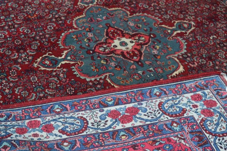 Tappeto antico Bidjar – Rosso viola intenso – 320 x 220 cm
