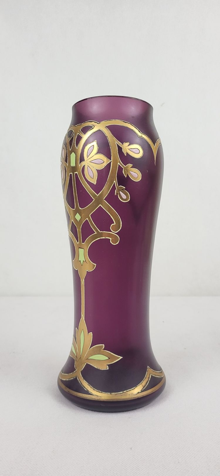 Vaso in vetro smaltato circa 1900