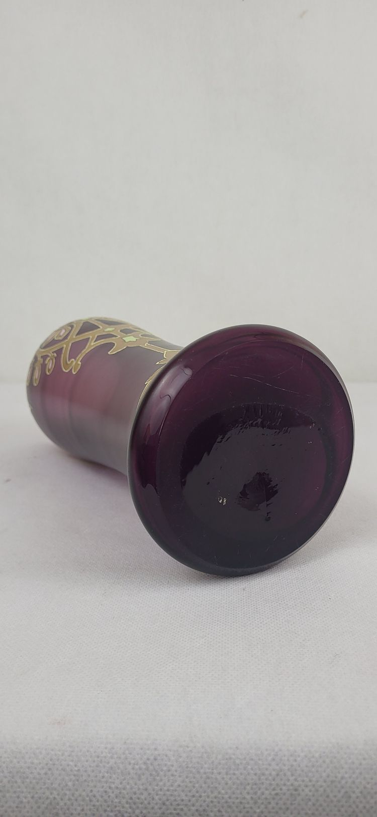 Vaso in vetro smaltato circa 1900