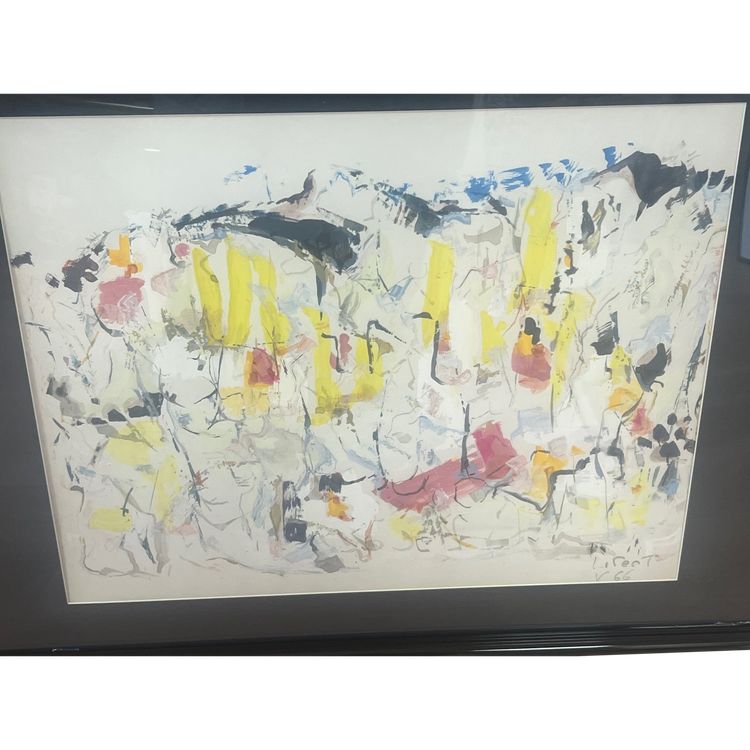 Tableau Jean Claude LIBERT  1917-1995 Abstraction lyrique Moly Sabata élève d'Albert Gleizes Avignon