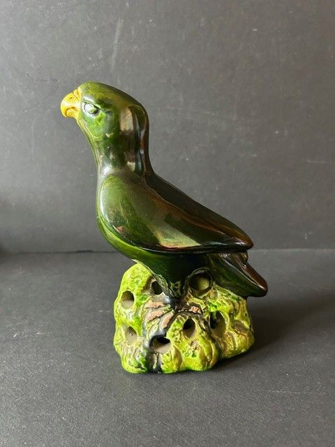 Chine - Perroquet - Grès émaillé