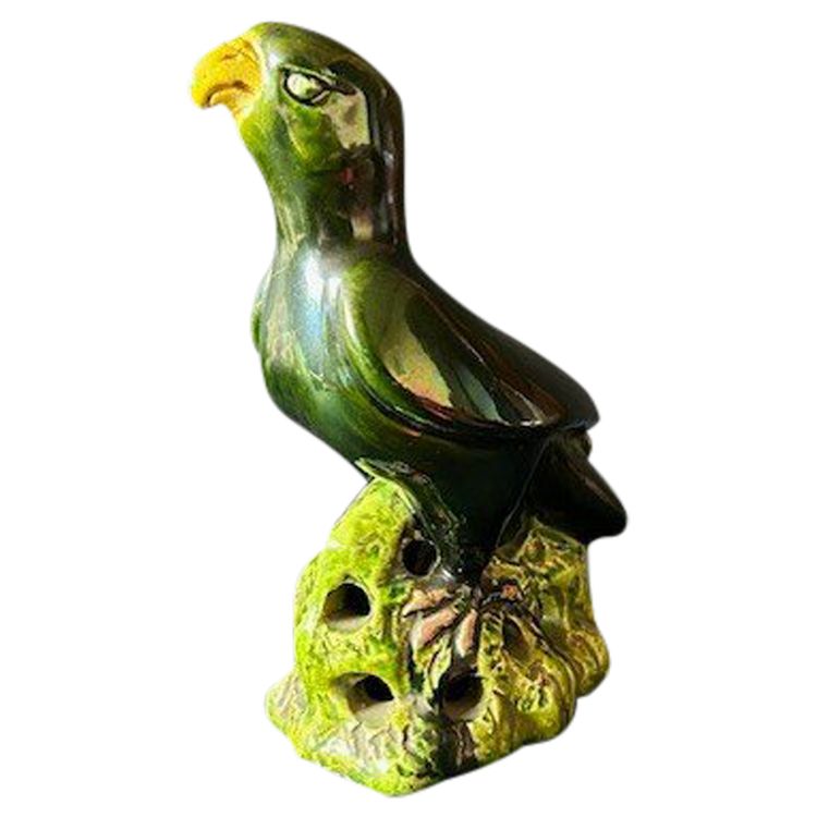 Chine - Perroquet - Grès émaillé