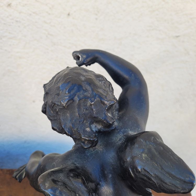 Groupe En Bronze Amours Forgerons, XIXème Siècle