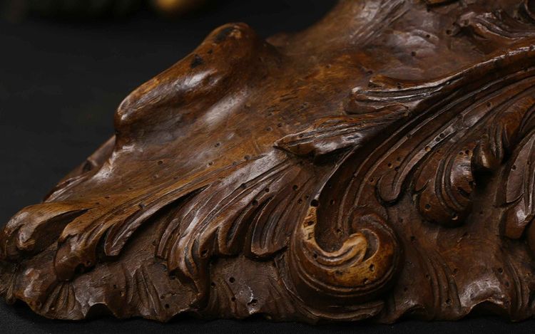 Consolle Luigi XV, in legno massello, XVIII secolo, barocco