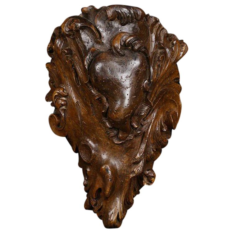 Consolle Luigi XV, in legno massello, XVIII secolo, barocco