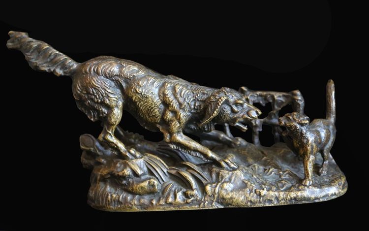 Bronzo animale firmato Dargaud XIX secolo