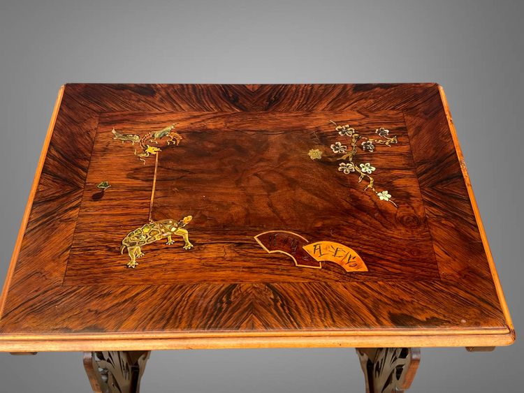 SERIES OF 4 JAPANESE-STYLE NESTING TABLES ATTRIBUTED TO "DAI-NIPPON 1889" IN PARIS