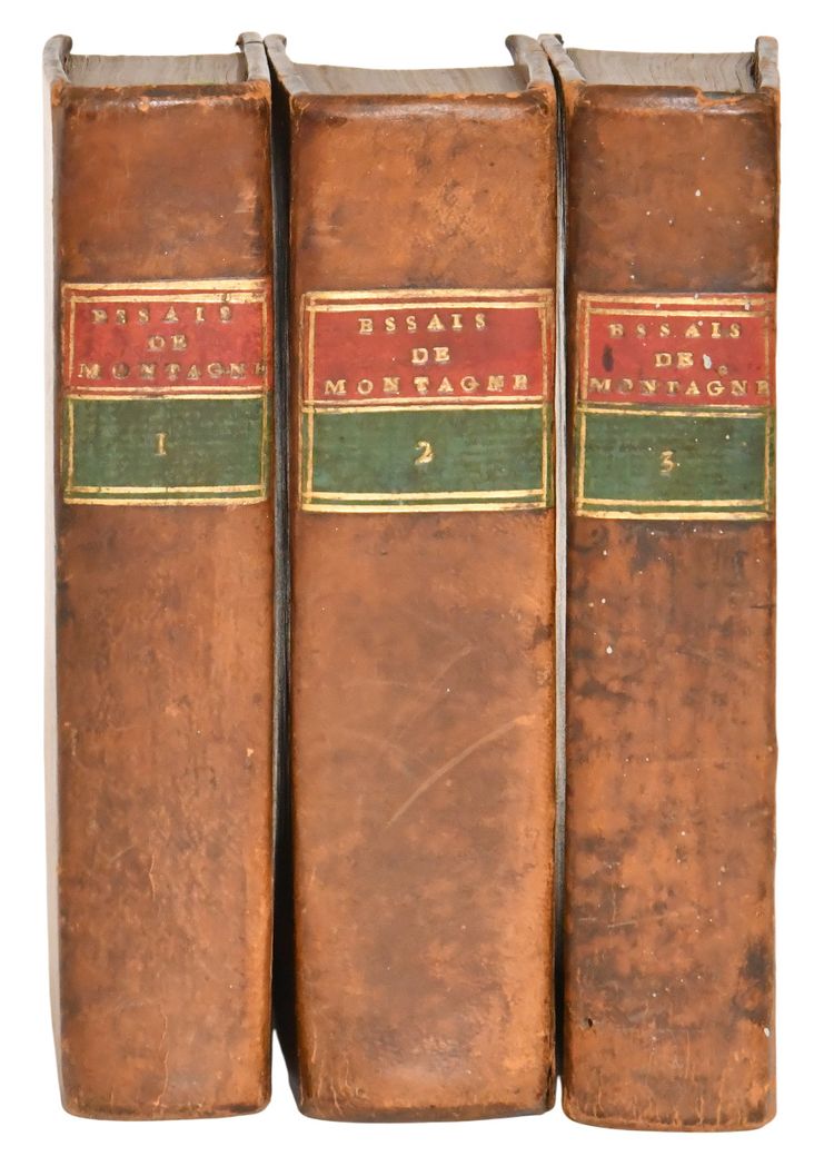 Michel de MONTAIGNE "The Essays" Edition Rondet, Journel and Chevillion in Paris, 1659 and 1669