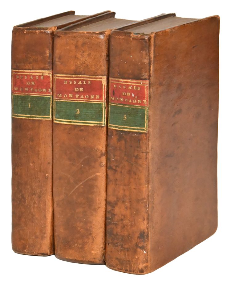 Michel de MONTAIGNE "The Essays" Edition Rondet, Journel and Chevillion in Paris, 1659 and 1669