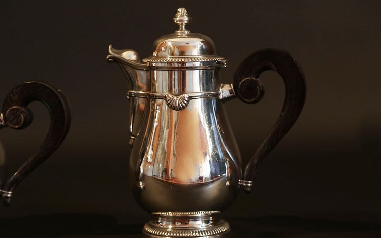 Coffee and tea service silver plated