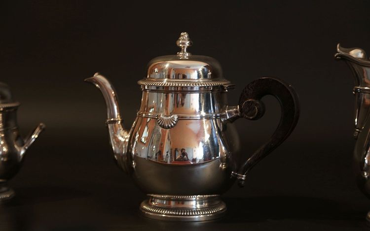 Coffee and tea service silver plated