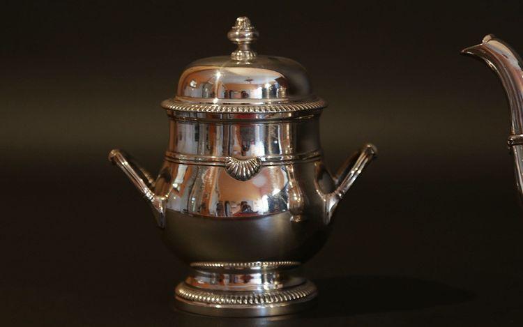 Coffee and tea service silver plated