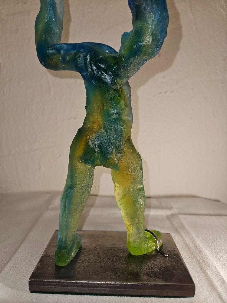 Glass paste sculpture attributed to Daum - Unique piece - 20th century -