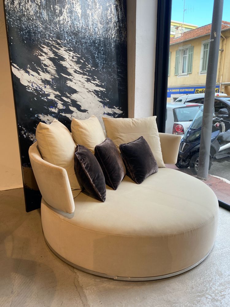 Antonio Citterio Maxalto B&B Italia round swivel sofa - Amoenus model