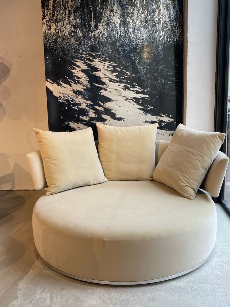 Antonio Citterio Maxalto B&B Italia round swivel sofa - Amoenus model