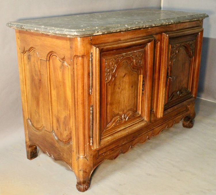 Walnut sideboard with Saint-Cyr stone top, France, 18th century