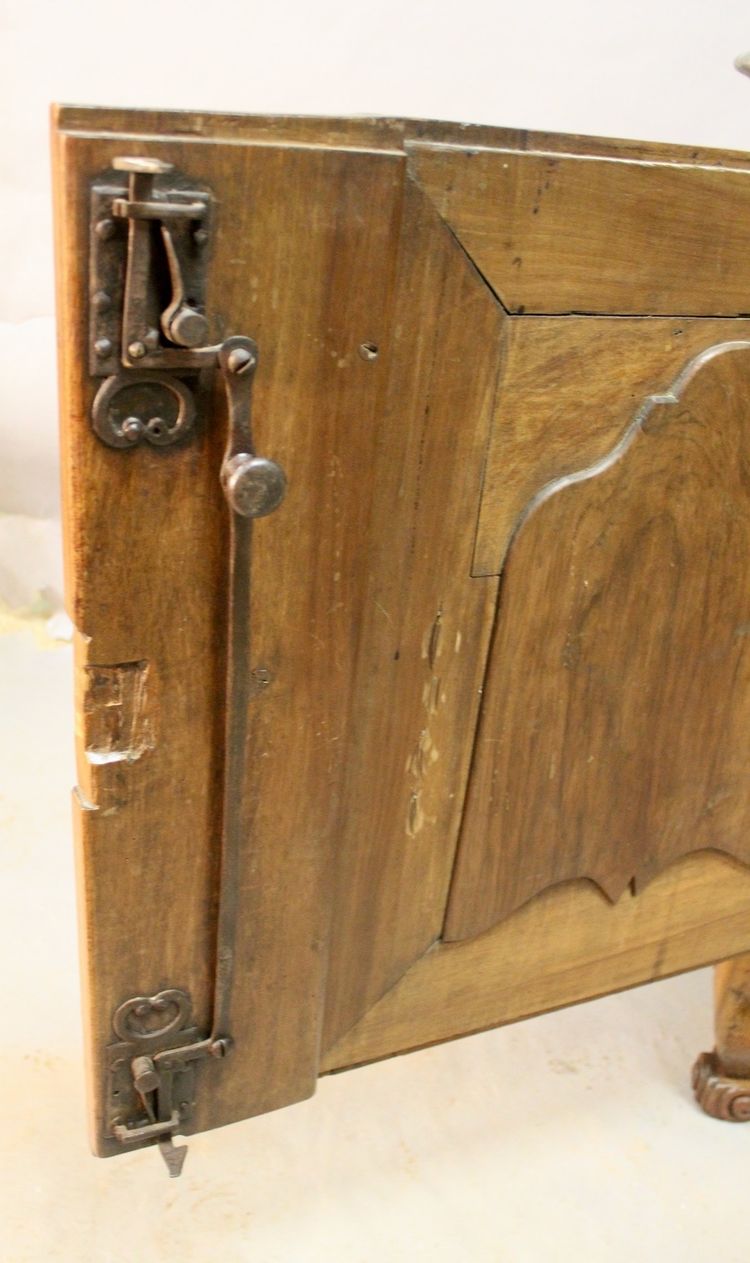 Walnut sideboard with Saint-Cyr stone top, France, 18th century