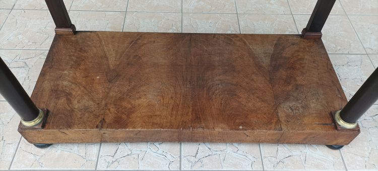 Large Empire period mahogany console table