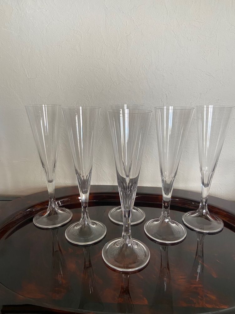 Lalique champagne flutes