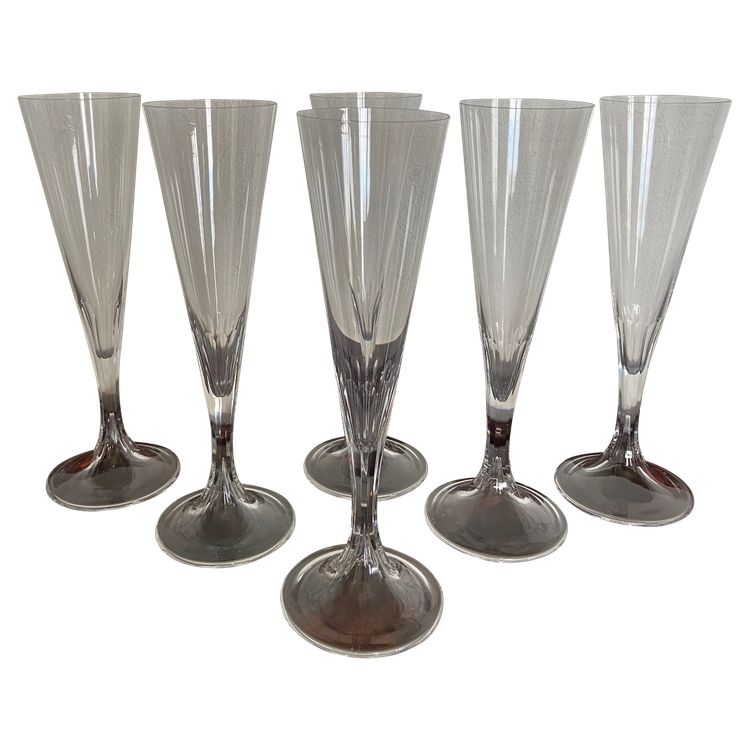 Lalique champagne flutes