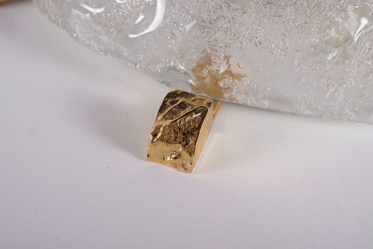 Murano and Gilded Brass Ceiling Light