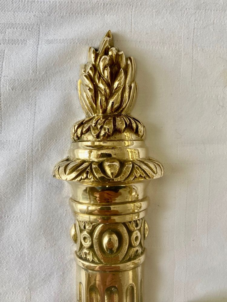 Paire d'appliques en bronze doré