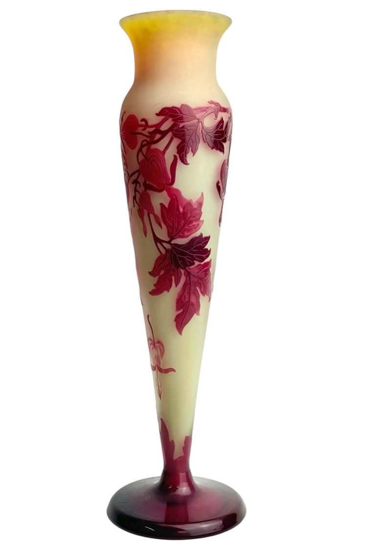 Emile Gallé Vase ” Cœurs de Marie”