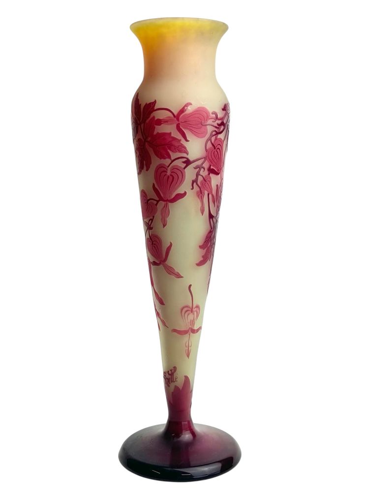 Emile Gallé Vase ” Cœurs de Marie”
