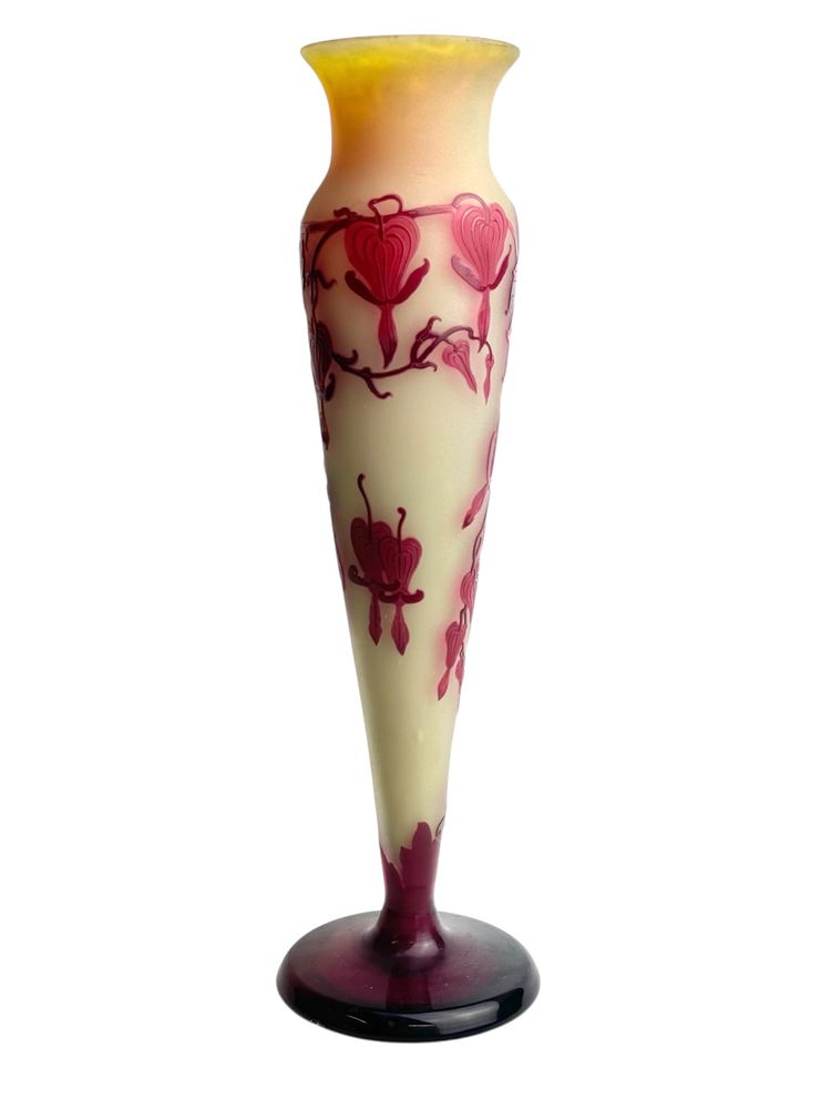 Emile Gallé Vase ” Cœurs de Marie”