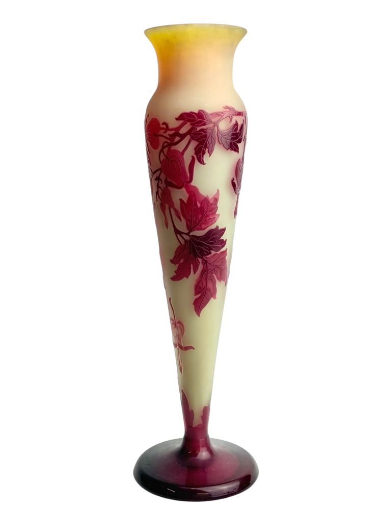 Emile Gallé Vase ” Cœurs de Marie”