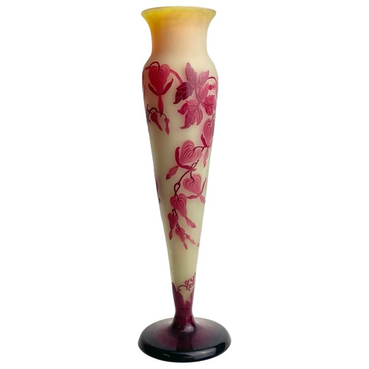 Emile Gallé Vase ” Cœurs de Marie”