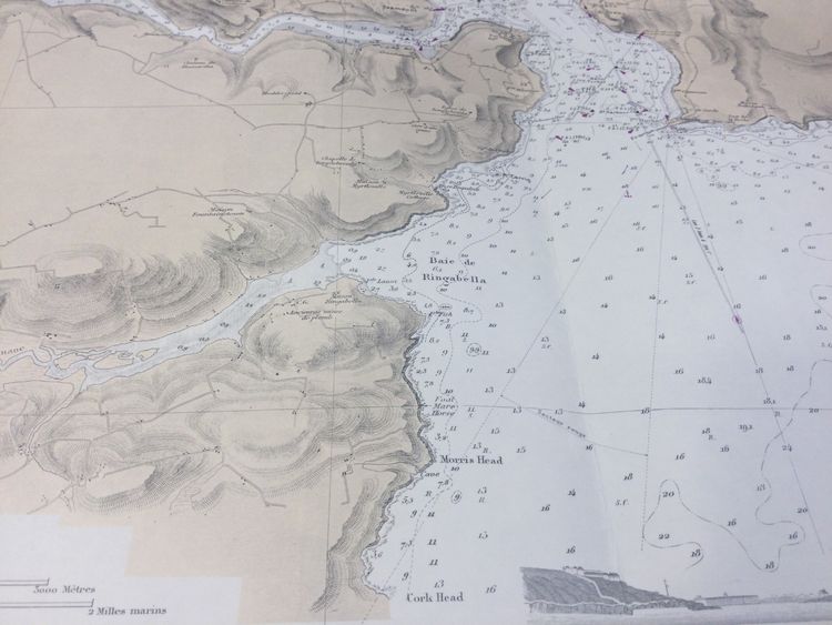 Carta nautica "Coste meridionali dell'Irlanda"