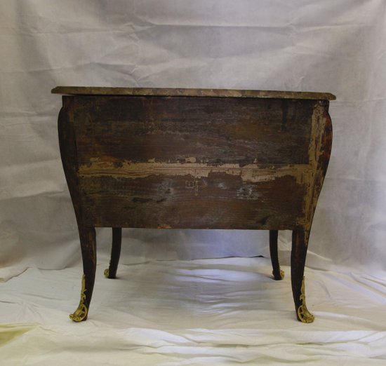 Commode Marquetée, XVIIIe Siècle (fin Régence)