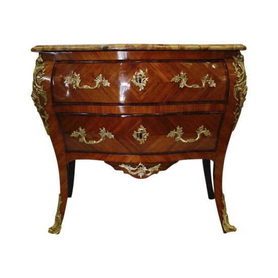 Commode Marquetée, XVIIIe Siècle (fin Régence)