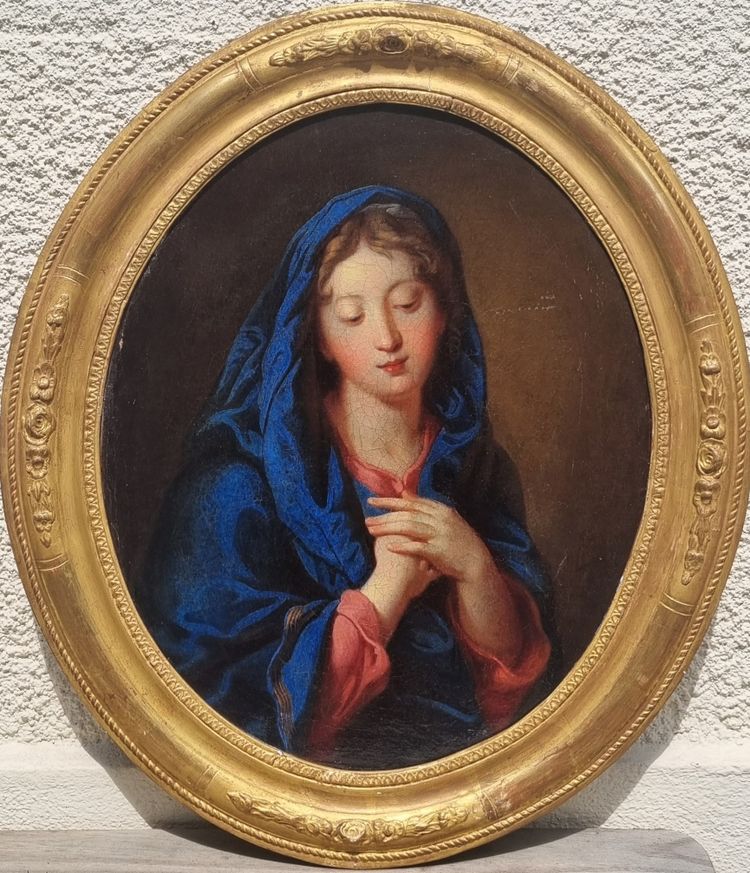 Ecole française du XVIIe siècle (D'après Charles DE LA FOSSE) - Vierge d e l'Annonciation