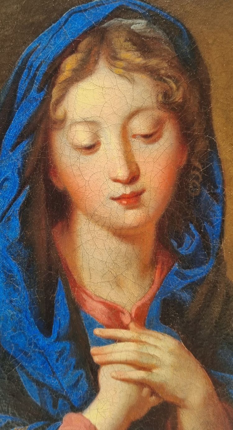 Ecole française du XVIIe siècle (D'après Charles DE LA FOSSE) - Vierge d e l'Annonciation