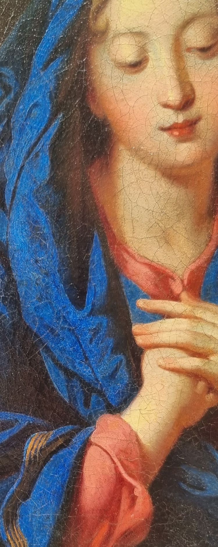 Ecole française du XVIIe siècle (D'après Charles DE LA FOSSE) - Vierge d e l'Annonciation