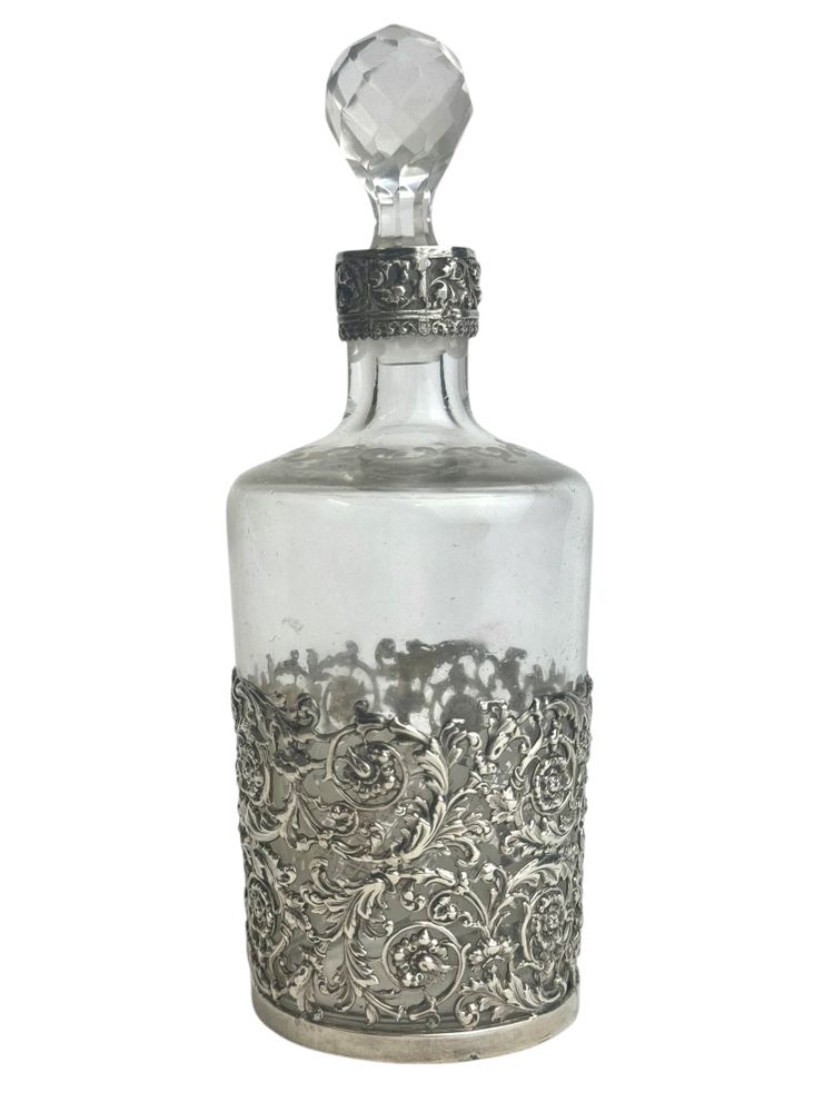 Crystal Perfume Bottle - Veyrat Goldsmith Hallmark