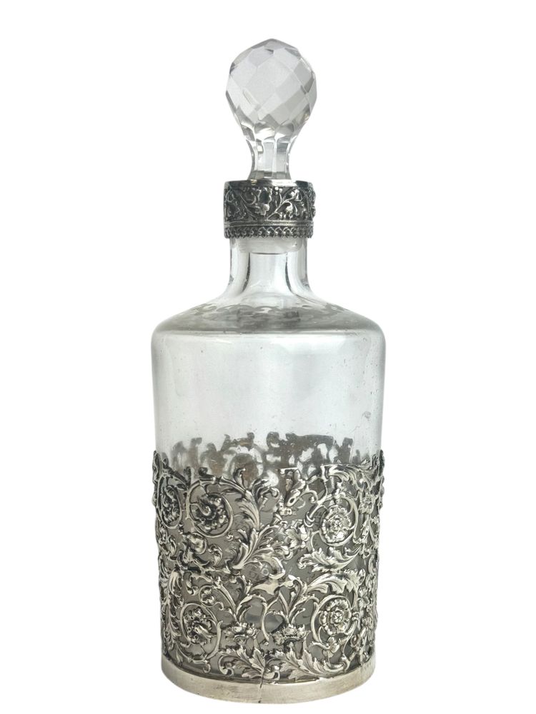 Crystal Perfume Bottle - Veyrat Goldsmith Hallmark