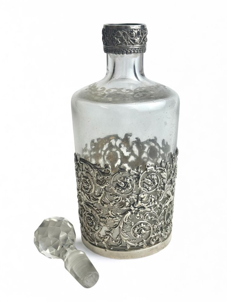 Crystal Perfume Bottle - Veyrat Goldsmith Hallmark