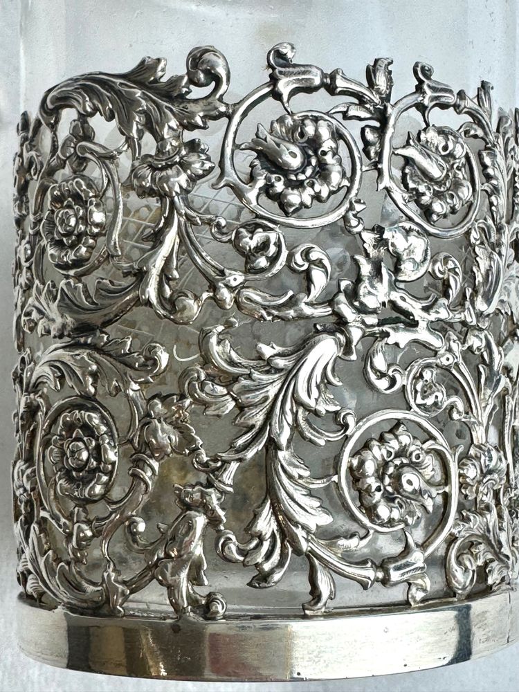 Crystal Perfume Bottle - Veyrat Goldsmith Hallmark