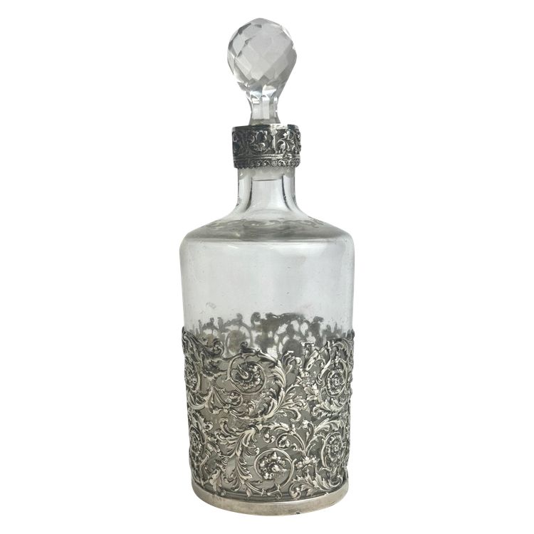 Crystal Perfume Bottle - Veyrat Goldsmith Hallmark