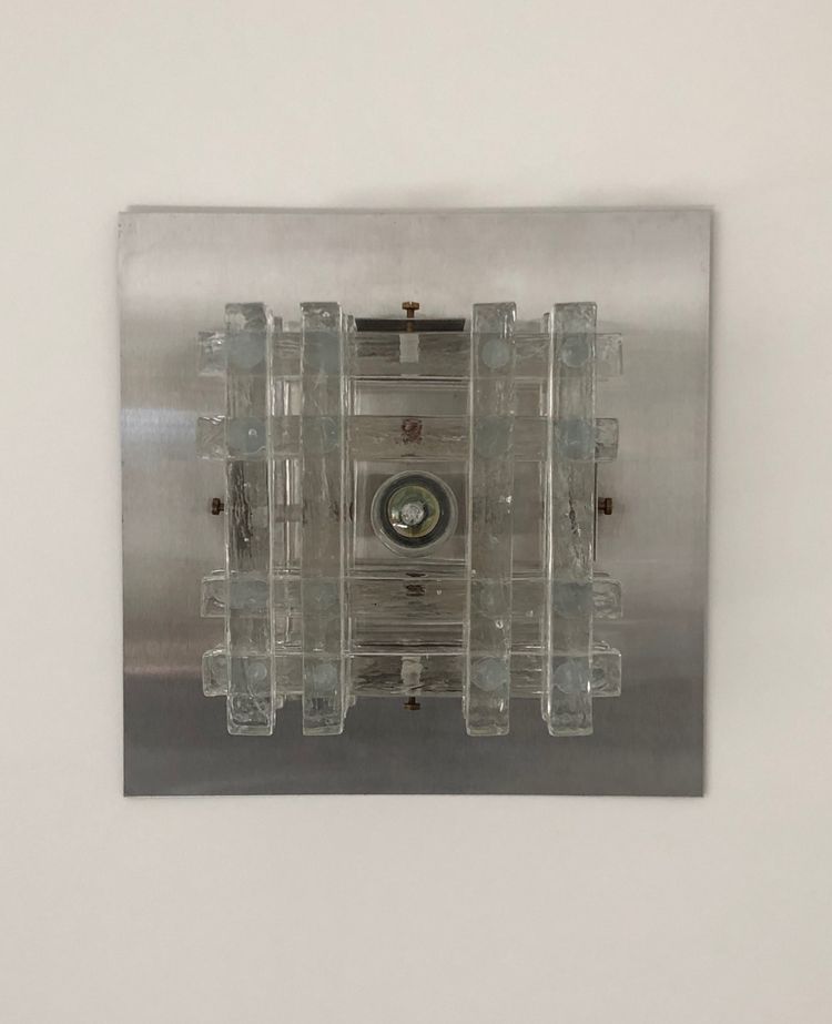 Applique en verre de Murano de Albano Poli pour Poliarte, Italie années 70