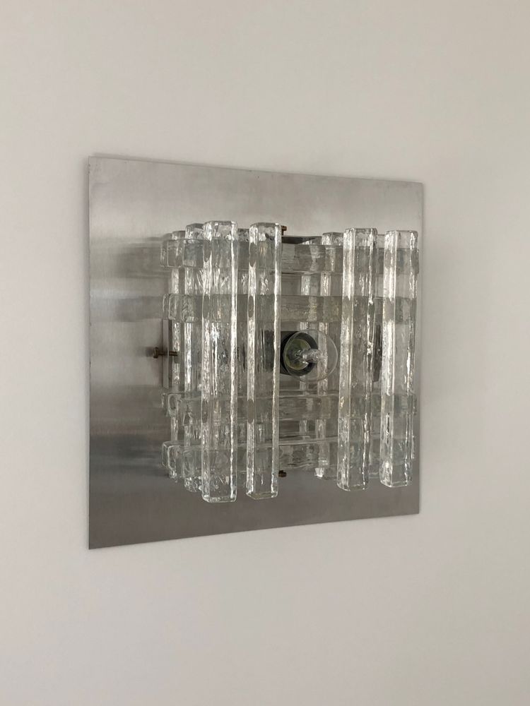Applique en verre de Murano de Albano Poli pour Poliarte, Italie années 70
