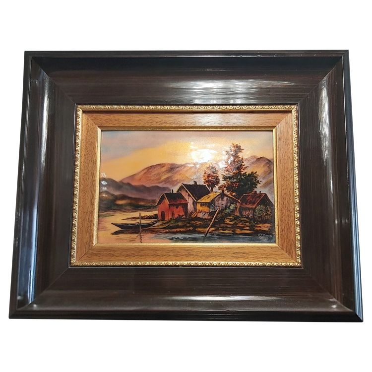Limoges Enamels. Painting by Master Enameller F. J. Carmona