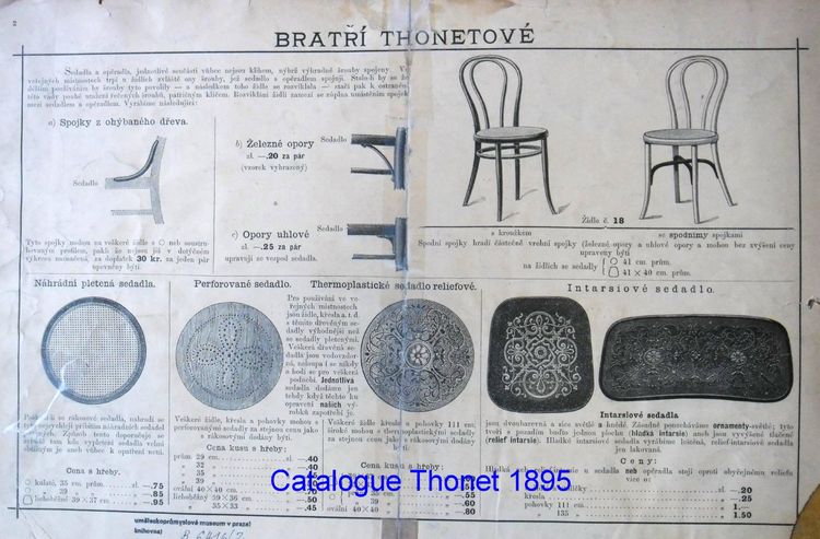 Deux chaises N°14 Thonet assise bois, état original, 1890